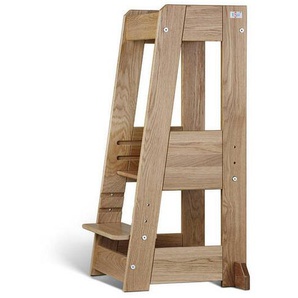 Xxxl Lernturm Tissi®, Eiche, Holz, Eiche, massiv, 40x89x40 cm, Made in Europe, Babymöbel, Hochstühle & Zubehör, Hochstühle