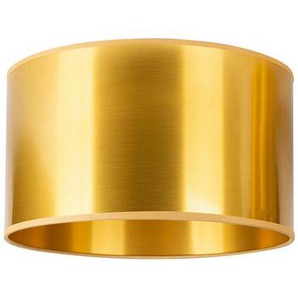 Xxxl Leuchtenschirm Gold, Gold, Metall, Textil, zylindrisch, E27, 24 cm, Lampen & Leuchten, Innenbeleuchtung, Lampenschirme