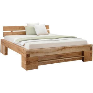 Linea Natura Bett, Eiche, Holz, Eiche, massiv, 140x200 cm, Schlafzimmer, Betten, Futonbetten