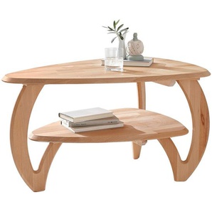 Linea Natura Couchtisch, Buche, Holz, Kernbuche, massiv, Freiform, eckig, 60x50x90 cm, Wohnzimmer, Wohnzimmertische, Couchtische