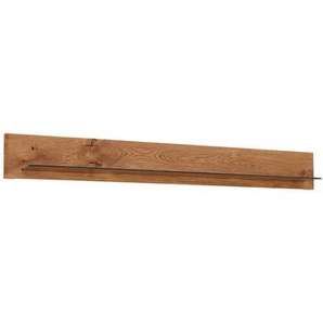 Linea Natura Wandboard Denver, Eiche, Holz, Eiche, massiv, 180x22x22 cm, Wohnzimmer, Regale, Wandboards