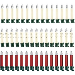 LIVARNO home Kabellose LED-Weihnachtsbaumkerzen, 15-tlg.