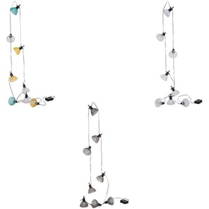 LIVARNO home LED-Lichterkette, 8 Lampenschirmen