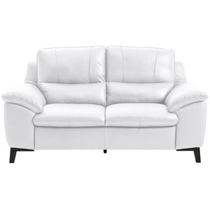 Livetastic 2-Sitzer-Sofa, Weiß, Leder, Kombination Echtleder/Lederlook, Semi-Anilinleder, 174x97x95 cm, Made in EU, Rücken echt, Wohnzimmer, Sofas & Couches, Wohnlandschaften, Ledersofas