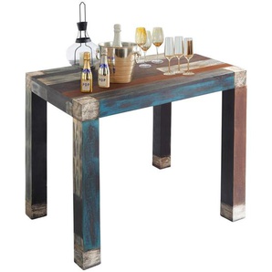 Livetastic Bartisch Wolf Möbel, Mehrfarbig, Holz, Akazie, Mangoholz, massiv, rechteckig, eckig, 70x105x110 cm, Esszimmer, Tische, Stehtische