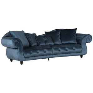 Livetastic Bigsofa, Blau, Textil, Uni, 3-Sitzer, 288x110x100 cm, Made in EU, Rücken echt, Wohnzimmer, Sofas & Couches, Sofas, Bigsofas