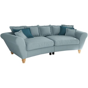 Livetastic Bigsofa, Hellblau, Textil, Buche, massiv, 4-Sitzer, Füllung: Schaumstoff, 328x98x134 cm, AZO-frei, Made in EU, Rücken echt, Armteil links, rechts, Wohnzimmer, Sofas & Couches, Sofas, Bigsofas