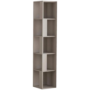 Livetastic Eckregal, Beige, Holzwerkstoff, 4 Fächer, 32x159x32 cm, stehend, Arbeitszimmer, Büroregale, Bücherregale