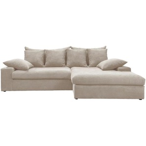 Livetastic Ecksofa, Beige, Textil, 4-Sitzer, Füllung: Schaumstoff, L-Form, 278x200 cm, seitenverkehrt erhältlich, Rücken echt, Armteil links, rechts, Wohnzimmer, Sofas & Couches, Wohnlandschaften, Ecksofas