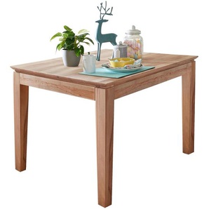 Livetastic Esstisch, Braun, Holz, Kernbuche, massiv, rechteckig, konisch, eckig, 80x75x120 cm, ausziehbar, Esszimmer, Tische, Esstische, Esstische ausziehbar