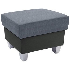 Livetastic Hocker, Blau, Graphit, Textil, Buche, massiv, quadratisch, 68x43x47 cm, Stoffauswahl, Wohnzimmer, Hocker, Sitzhocker