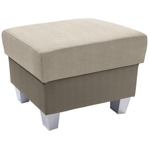 Livetastic Hocker, Schlamm, Beige, Textil, Buche, massiv, quadratisch, 68x43x47 cm, Stoffauswahl, Wohnzimmer, Hocker, Sitzhocker