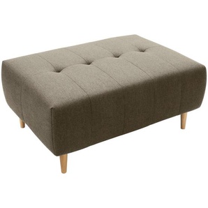 Livetastic Hocker, Taupe, Textil, Buche, vollmassiv, rechteckig, 107x47x79 cm, Stoffauswahl, Wohnzimmer, Hocker, Sitzhocker