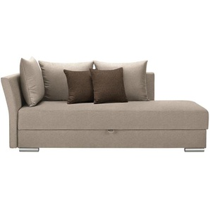 Livetastic Liege, Beige, Textil, Uni, 4-Sitzer, Füllung: Schaumstoff, 220x93x100 cm, seitenverkehrt erhältlich, Schlafen auf Sitzhöhe, Wohnzimmer, Sessel, Relaxliegen