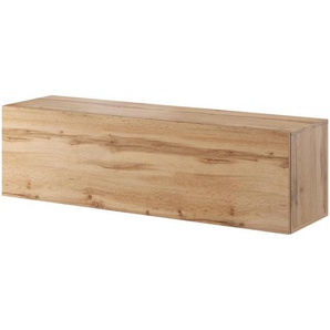 Livetastic Lowboard Vivien, Eiche Wotan, Holzwerkstoff, 140x40x38 cm, Beimöbel erhältlich, hängend, Wohnzimmer, Wohnwände, Lowboards