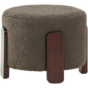 Livetastic Pouf, Braun, Dunkelgrau, Füllung: Schaumstoff, 52.5x43x52.5 cm, Wohnzimmer, Hocker, Poufs