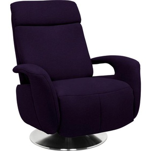 Livetastic Relaxsessel, Aubergine, Textil, Uni, 84x109x88 cm, Made in EU, Relaxfunktion, Stühle