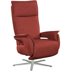 Livetastic Relaxsessel, Rot, Textil, 77x116x80 cm, Made in EU, Relaxfunktion, Wohnzimmer, Sessel, Fernsehsessel