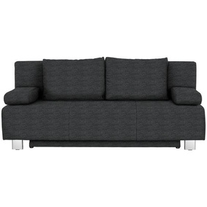 Livetastic Schlafsofa, Anthrazit, Textil, Uni, 197x88x89 cm, Stoffauswahl, Rücken echt, Kinder- & Jugendzimmer, Jugendmöbel, Jugendsofas