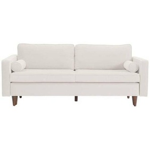 Livetastic Schlafsofa, Creme, Textil, Buche, massiv, 3-Sitzer, Füllung: Faserbällchen, Komfortschaum,Komfortschaum, 208x78x96 cm, Liegefunktion, Rücken echt, Kinder- & Jugendzimmer, Jugendmöbel, Jugendsofas