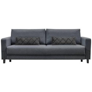 Livetastic Schlafsofa, Dunkelblau, Textil, Rotbuche, 3-Sitzer, Füllung: Schaumstoff, Silikon,Silikon, 234x90x95 cm, Schlafen auf Sitzhöhe, Rücken echt, Kinder- & Jugendzimmer, Jugendmöbel, Jugendsofas