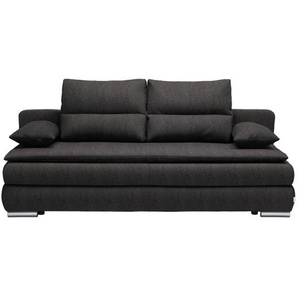 Livetastic Schlafsofa, Dunkelgrau, Textil, Uni, Füllung: Schaumstoff, 207x94x90 cm, Stoffauswahl, Schlafen auf Sitzhöhe, Rücken echt, Kinder- & Jugendzimmer, Jugendmöbel, Jugendsofas