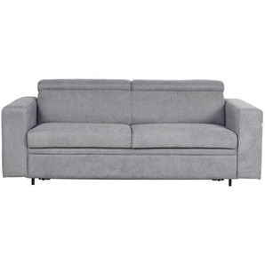 Livetastic Schlafsofa, Hellgrau, Textil, Uni, 3-Sitzer, 206x83x100 cm, Rücken echt, Kinder- & Jugendzimmer, Jugendmöbel, Jugendsofas