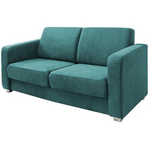 Livetastic Schlafsofa, Petrol, Holz, Textil, Buche, Fichte, Kiefer, Uni, 2-Sitzer, Füllung: Schaumstoff, 159x88x87 cm, Made in EU, Liegefunktion, Schlafen auf Sitzhöhe, einzeln ausziehbar, Rücken echt, Armteil links, rechts, Kinder- & Jugendzimmer,