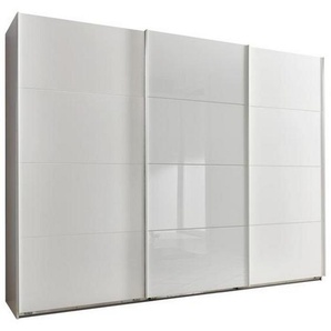 Livetastic Schwebetürenschrank Wimex Ernesto, Weiß, Holzwerkstoff, 3 Fächer, 270x210x65 cm, BQ - Bündnis für Qualität, Made in Germany, DIN EN ISO 9001, in verschiedenen Größen erhältlich, Schlafzimmer, Kleiderschränke, Schwebetürenschränke