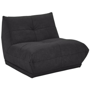 Livetastic Sofaelement, Schwarz, Textil, 2-Sitzer, 105x80x112 cm, Made in EU, Rücken echt, individuell planbar, Wohnzimmer, Sofas & Couches, Sofas, Modulsofas