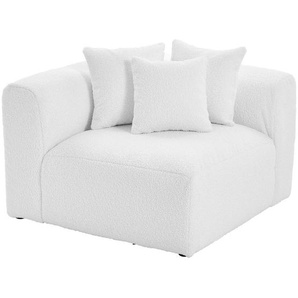 Livetastic Sofaelement Bloom, Weiß, Textil, 1-Sitzer, 115x70x115 cm, Made in EU, erweiterbar, Rücken echt, individuell planbar, Wohnzimmer, Sofas & Couches, Sofas, Modulsofas