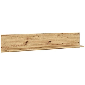 Livetastic Wandboard, Eiche Artisan, Holzwerkstoff, 150x28x25 cm, Made in EU, Wohnzimmer, Regale, Wandboards