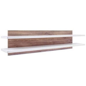 Livetastic Wandboard, Weiß, Eiche, Holzwerkstoff, 150x35x26 cm, Made in EU, Wohnzimmer, Regale, Wandboards