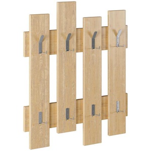 Livetastic Wandgarderobe, Eiche, Holzwerkstoff, 64x81x4 cm, Garderobe, Garderobenleisten & Garderobenhaken