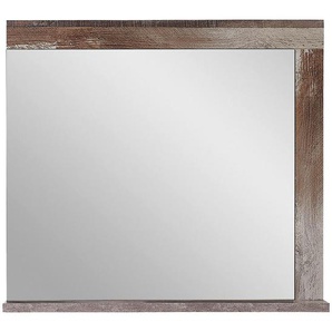 Livetastic Wandspiegel, Natur, Glas, rechteckig, 77x70x12 cm, senkrecht montierbar, Spiegel, Wandspiegel