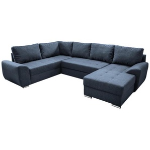 Livetastic Wohnlandschaft, Blau, Textil, Uni, U-Form, 292x218 cm, Made in Europe, Liegefunktion, Wohnzimmer, Sofas & Couches, Wohnlandschaften, Wohnlandschaften in U-Form