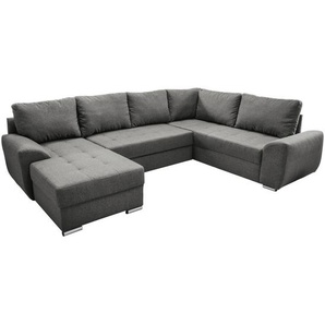 Livetastic Wohnlandschaft, Grau, Textil, 6-Sitzer, Füllung: Schaumstoff, U-Form, 292x218 cm, Liegefunktion, Wohnzimmer, Sofas & Couches, Wohnlandschaften, Wohnlandschaften in U-Form