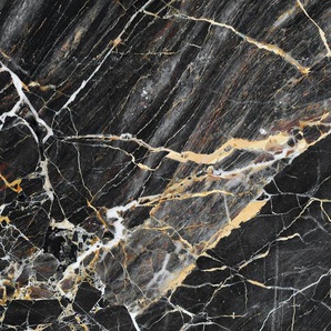 living walls Fototapete Designwalls Black gelb Marble, glatt, (5 St), Vlies, Wand, Schräge, Decke