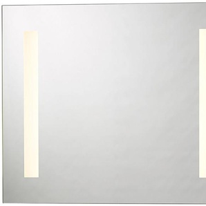 Loevschall Badspiegel Römö Quadratisch, Spiegel mit LED Beleuchtung, Lichtspiegel, Verstellbarer Badezimmerspiegel mit Beleuchtung, Dänisches Design