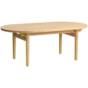 Lomoco Couchtisch, Eiche, Holz, Holzwerkstoff, Eiche, furniert,massiv, oval, konisch, rund, 70x45x130 cm, einfacher Aufbau, Wohnzimmer, Wohnzimmertische, Couchtische