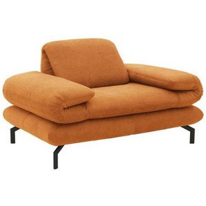 Looks by W.Joop Sessel Looks Xiii, Orange, Textil, Uni, 139 (197)x83 (110)x98 cm, Made in EU, FSC Mix, Wohnzimmer, Sessel, Polstersessel