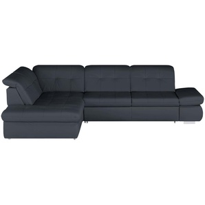 Lounge Collection Ecksofa Leder  Spencer ¦ blau ¦ Maße (cm): B: 323 H: 102 T: 260