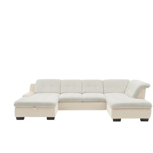 Lounge Collection Wohnlandschaft  Davinci ¦ creme ¦ Maße (cm): B: 346 H: 104 T: 195