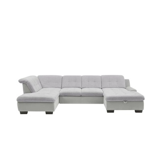 Lounge Collection Wohnlandschaft  Davinci ¦ grau ¦ Maße (cm): B: 346 H: 85 T: 195