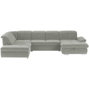 Lounge Collection Wohnlandschaft Mikrofaser  Affair ¦ grau ¦ Maße (cm): B: 371 H: 100 T: 260