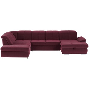 Lounge Collection Wohnlandschaft Mikrofaser  Affair ¦ rot ¦ Maße (cm): B: 371 H: 100 T: 260