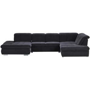 Lounge Collection Wohnlandschaft mit verschiedenen Funktionen Spencer ¦ blau ¦ Maße (cm): B: 382 H: 102 T: 260