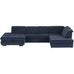 Lounge Collection Wohnlandschaft  Spencer ¦ blau ¦ Maße (cm): B: 382 H: 102 T: 260