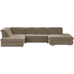 Lounge Collection Wohnlandschaft mit verschiedenen Funktionen Spencer ¦ braun ¦ Maße (cm): B: 382 H: 102 T: 260