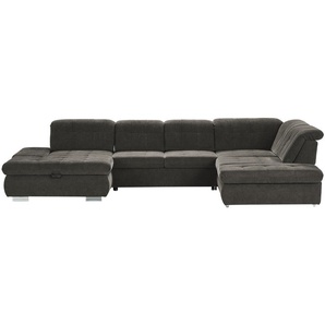 Lounge Collection Wohnlandschaft mit verschiedenen Funktionen Spencer ¦ grau ¦ Maße (cm): B: 382 H: 102 T: 260